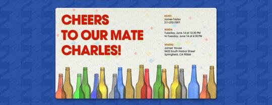 Beer Cocktail Party Invitations Templates