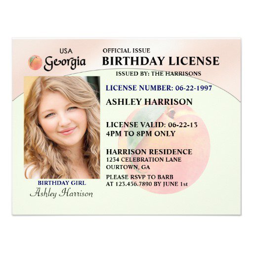 Birthday Invitations Georgia