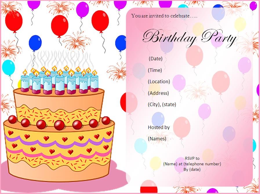 Birthday Party Invitation Ideas