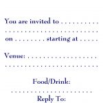 Birthday Party Invitation Cards Printable