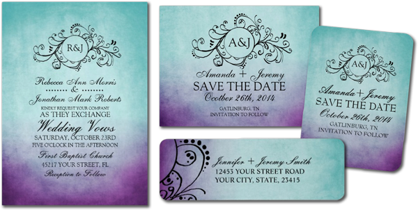 Black And Gold Wedding Invitation Templates