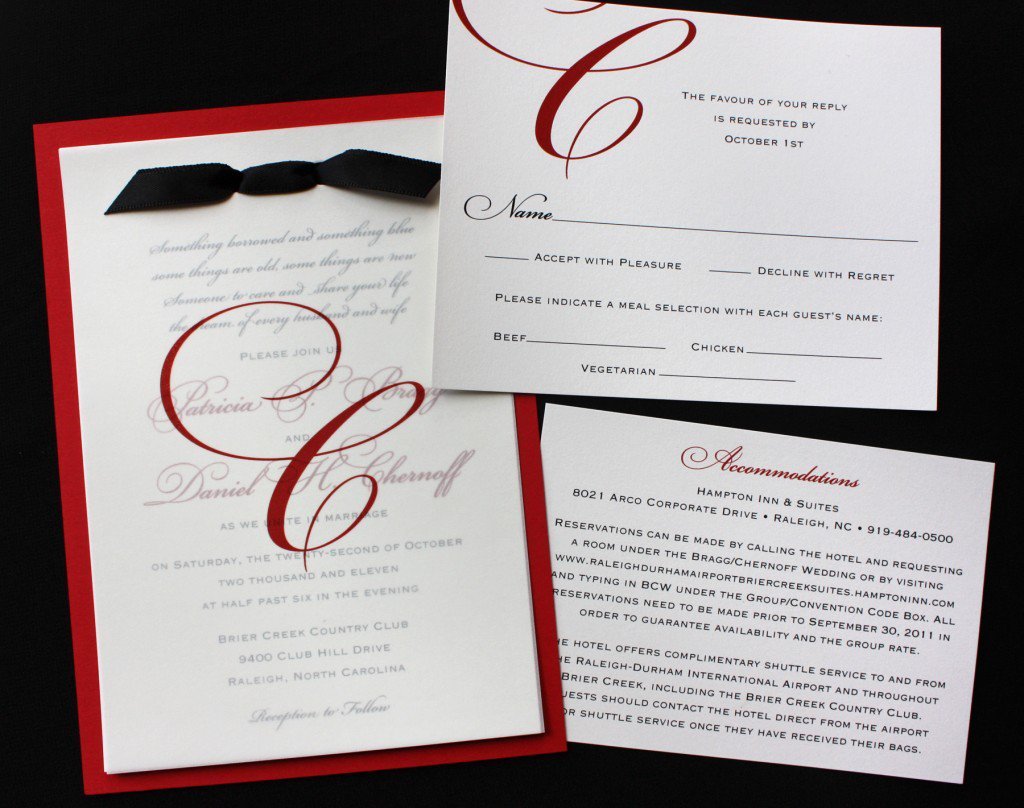 Black And White Invitation Designs