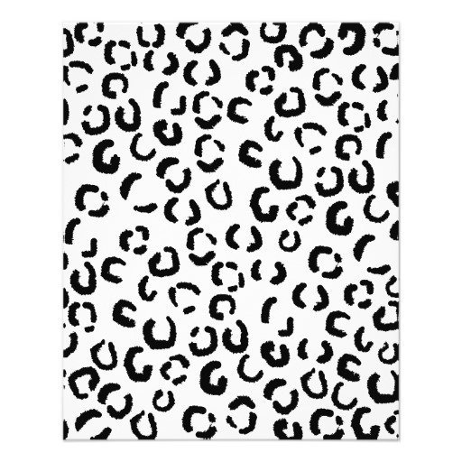 Black And White Leopard Print Invitations