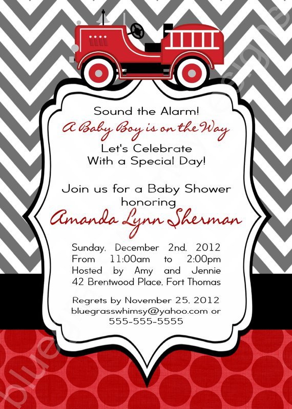 Black Baby Boy Shower Invitations
