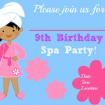Blank Spa Invitations