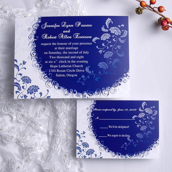 Blue Moon Party Invitations