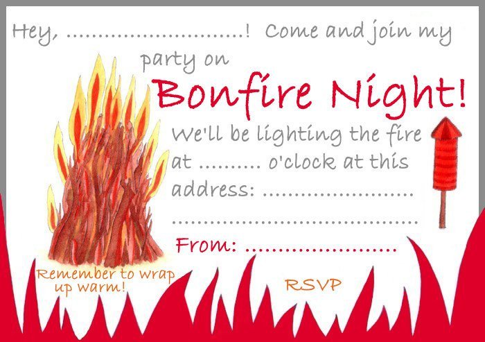 Bonfire Party Invitation Templates Free