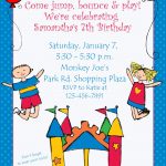 Bounce House Birthday Invitation Wording