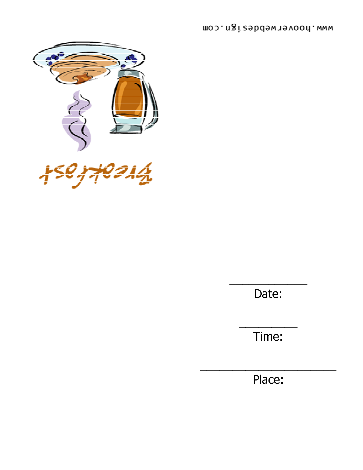 Breakfast Invitation Templates breakfast-invitation-templates