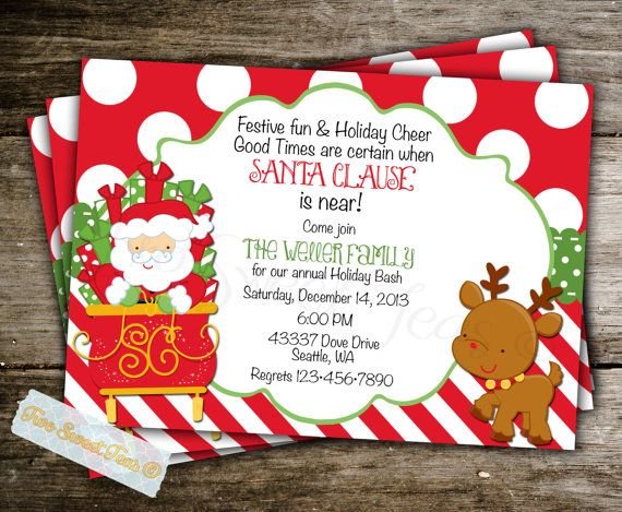 Breakfast With Santa Invitation Ideas