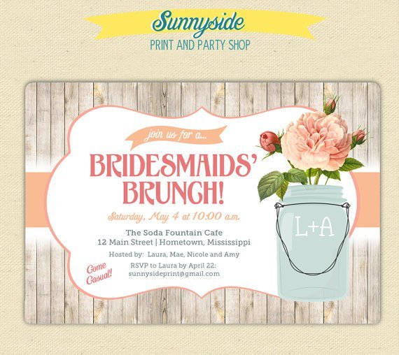 Bridal Luncheon Invitation Templates