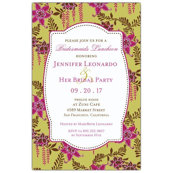 Bridal Luncheon Invitations