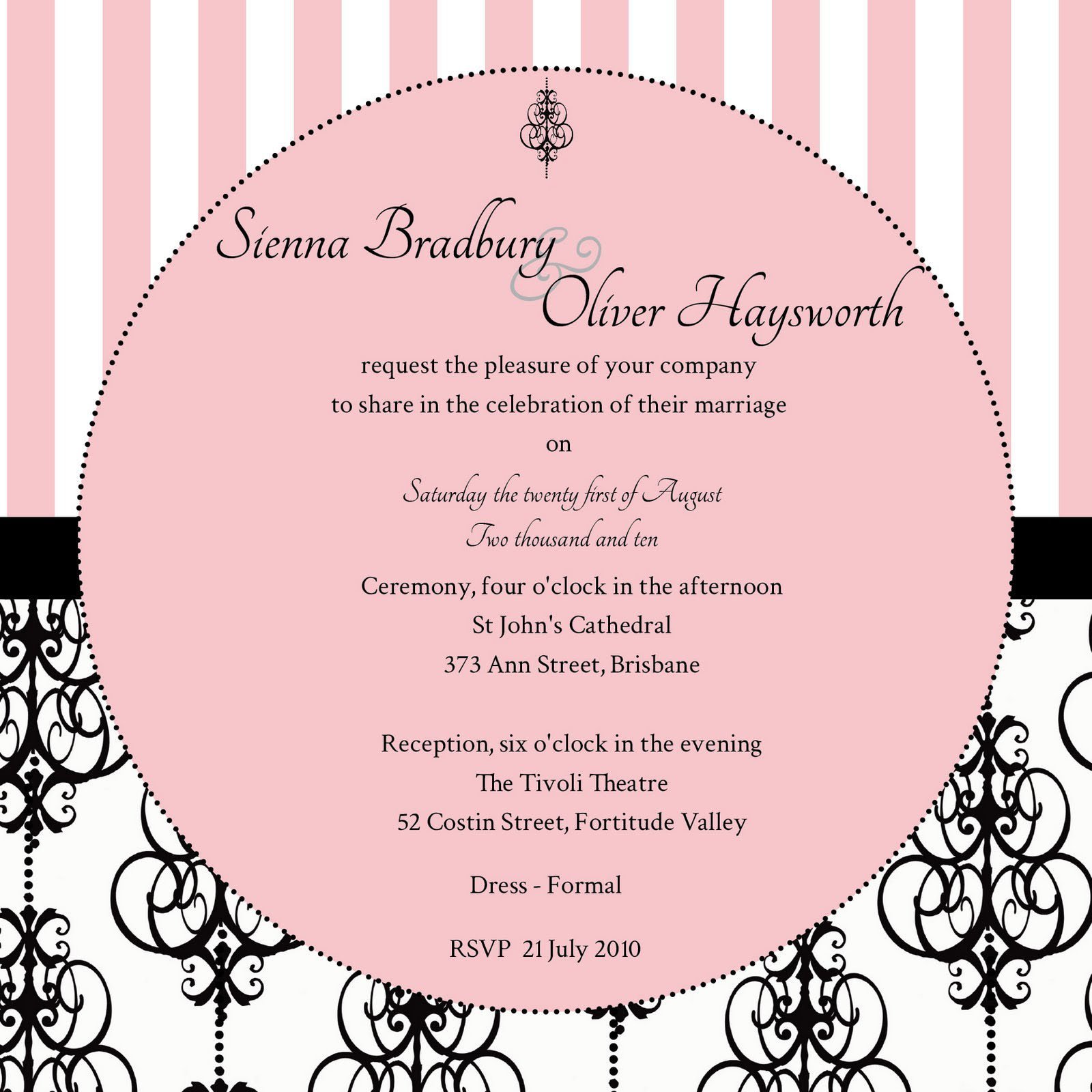 Bridal Shower Invitation Templates Blank