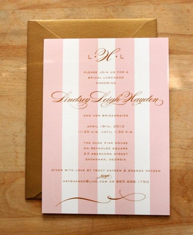 Bridal Shower Luncheon Invitations