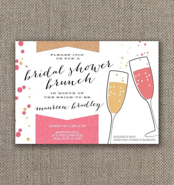 Brunch Bridal Shower Invitations