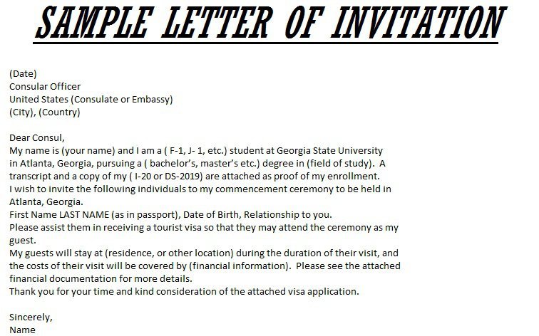 Business Invitation Letter For Visa