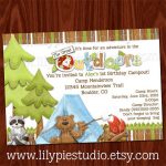 Camping Birthday Party Invitations