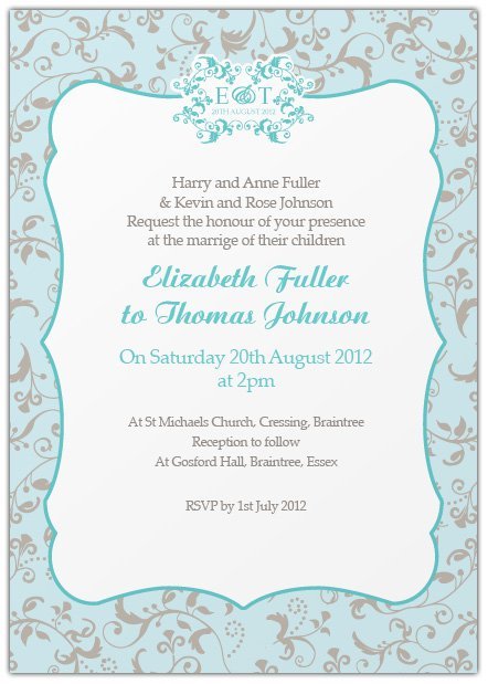 Casual Wedding Invitations Wording