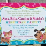 Cat Birthday Invitations