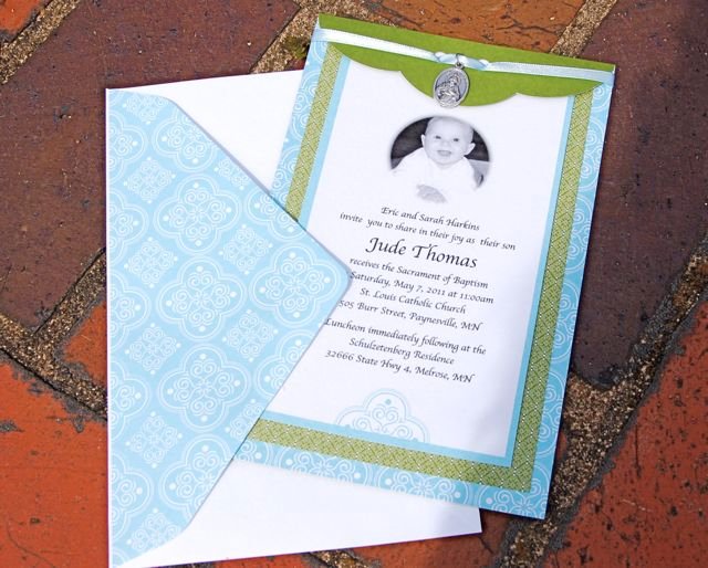 Catholic Baptism Invitations