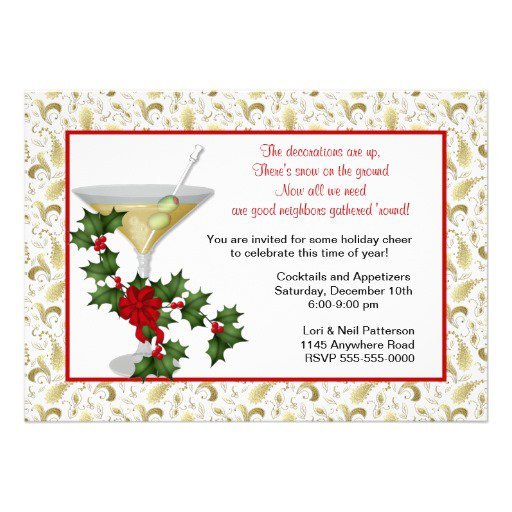 Christmas Holiday Invitation Wording