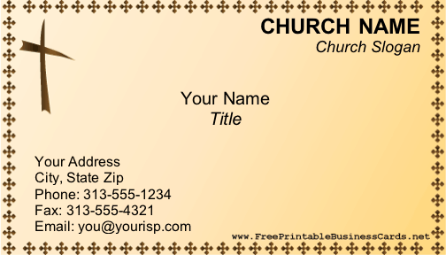Church Invitation Cards Printable