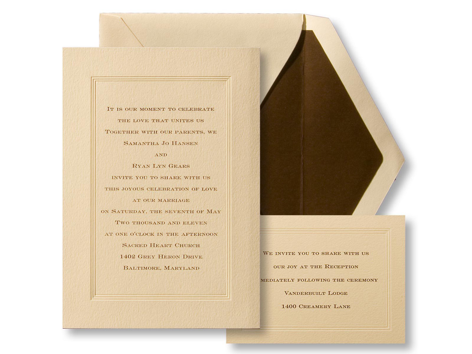 Classic Wedding Invitation Templates