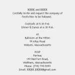 Cocktail Party Invitation Wording
