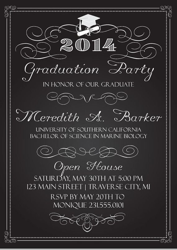 College Graduation Party Invitations