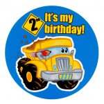 Construction 2nd Birthday Invitations