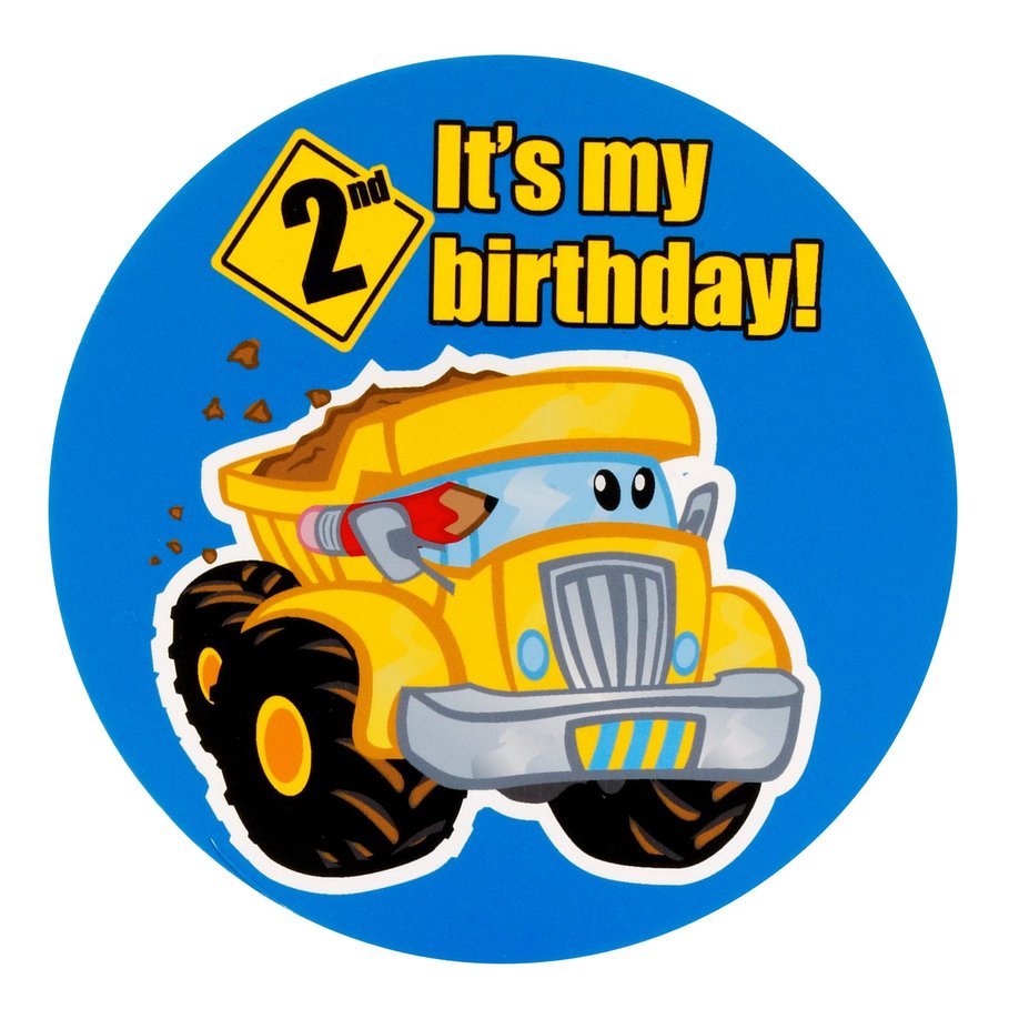 Construction Pals 2nd Birthday Invitations