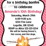 Cool Bonfire Invitations