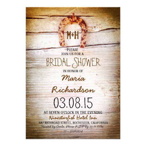 Country Bridal Shower Invitations