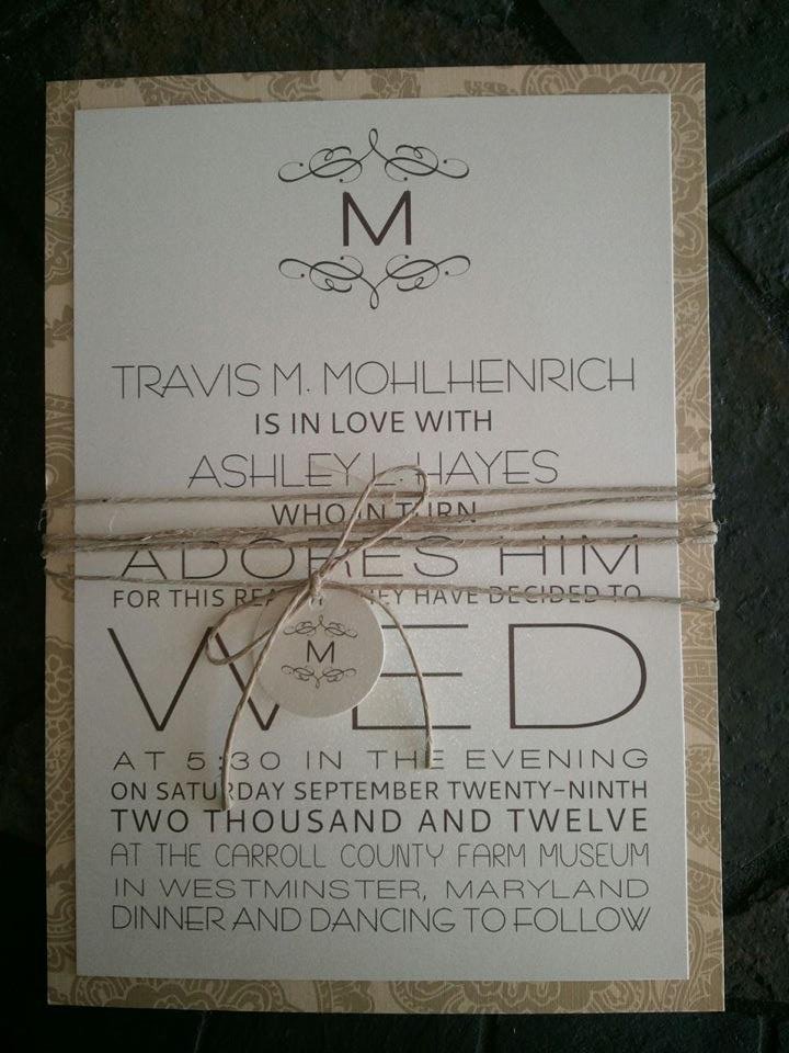 Country Wedding Invitation Templates