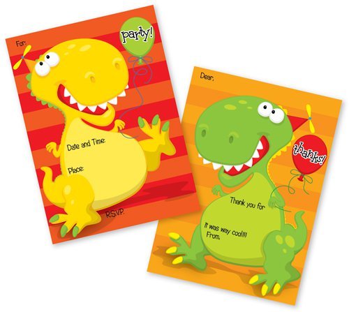 Dinosaur Birthday Invitations With Photo