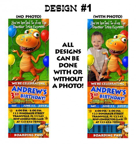 Dinosaur Train Invitation Template