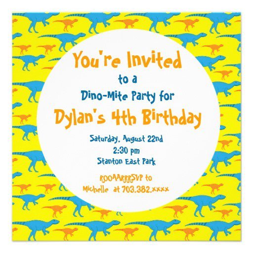 Dinosaur Train Invitation Templates