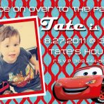 Disney Cars Birthday Invitations