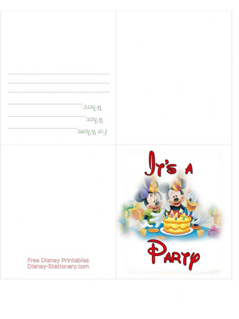 Disney Cars Party Invitations