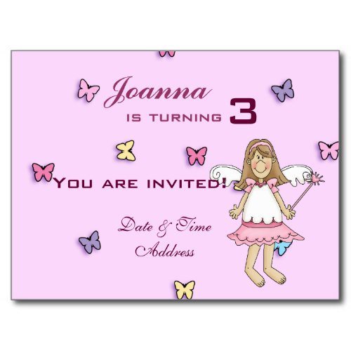 Disney Fairy Birthday Party Invitations