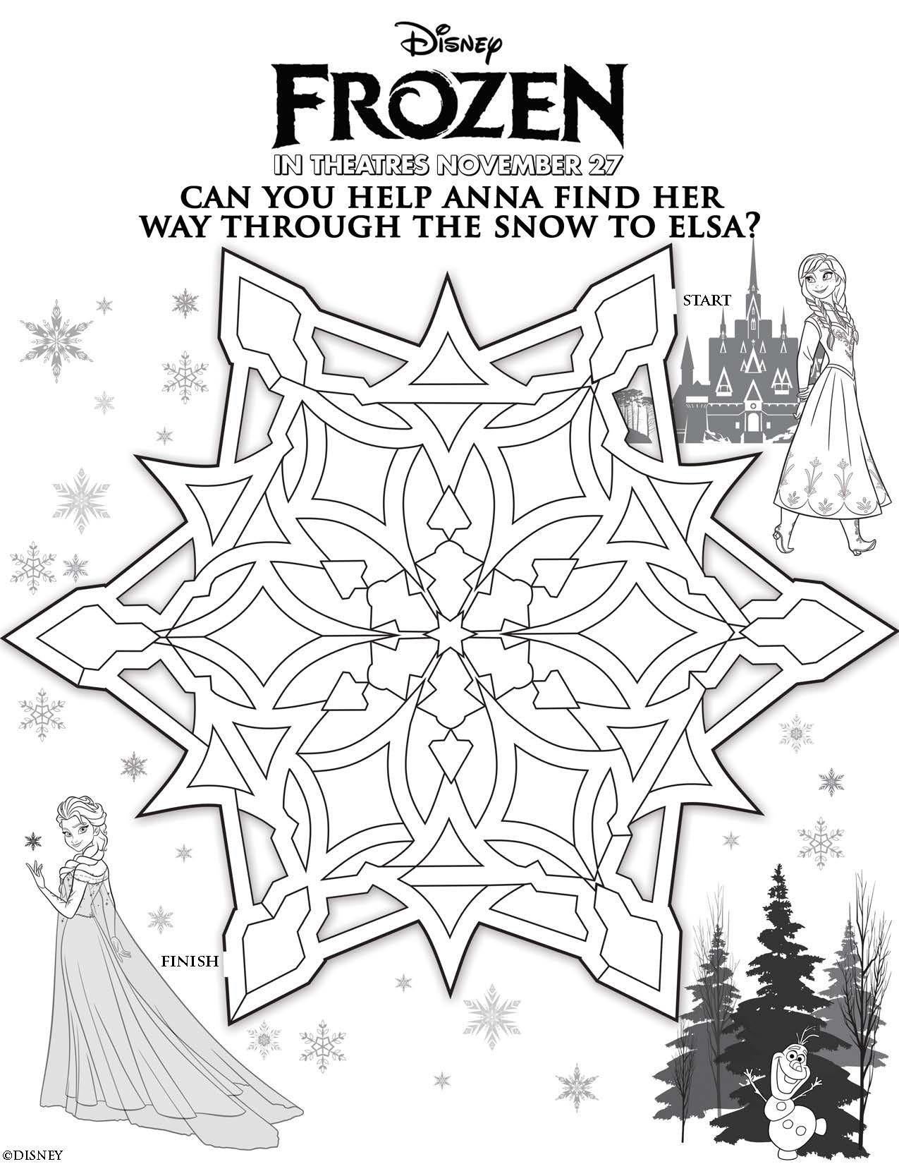 Disney Frozen Coloring Pages Pdf