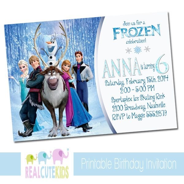 Disney Frozen Invitation Templates Editable