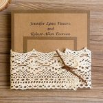Lace Pocket Wedding Invitations