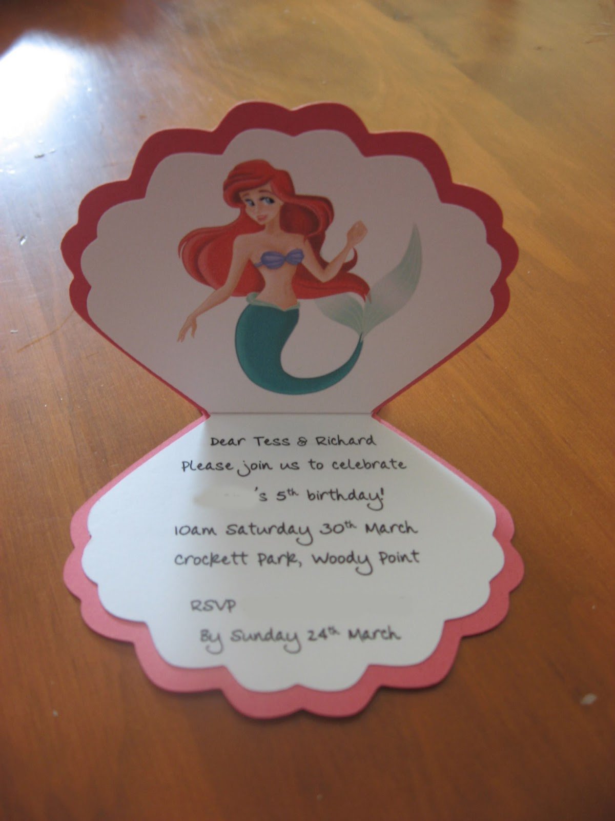 Diy Little Mermaid Invitations