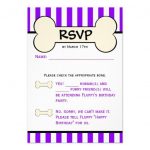 Dog Bone Party Invitation