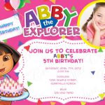 Boots And Dora Invitations