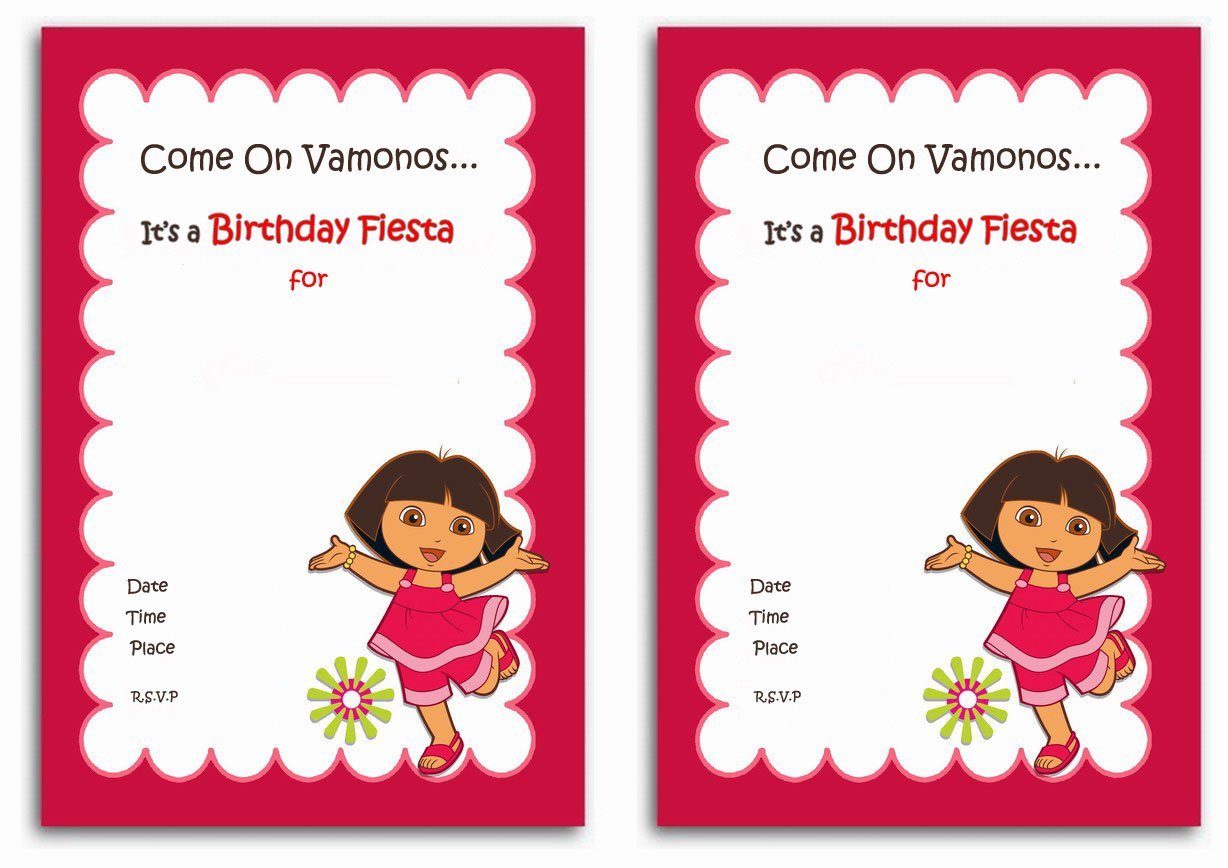 Dora Invitations Ideas