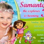 Dora Birthday Invitations Templates Free