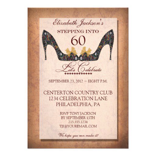 E Invitations For 60th Birthday