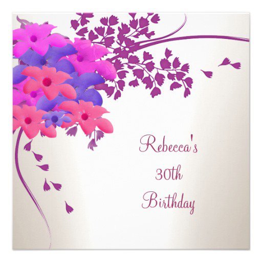 Elegant Birthday Invitations Templates